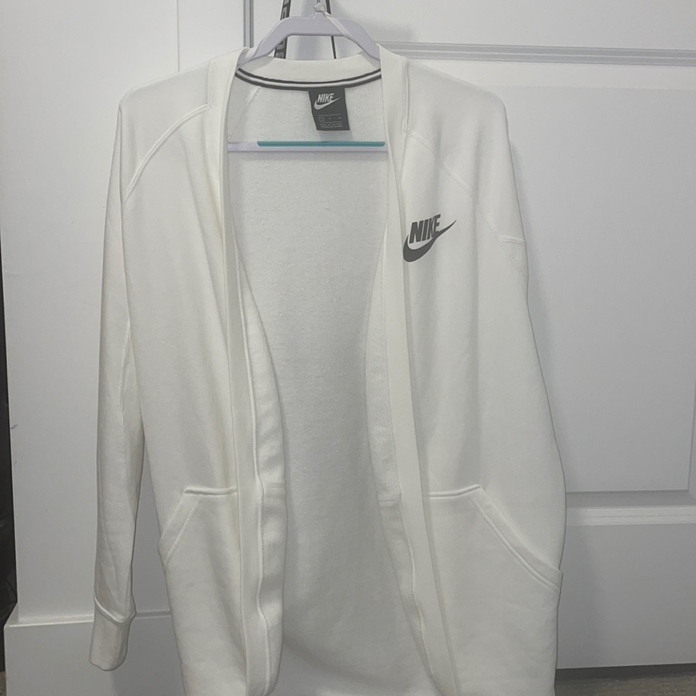 White Nike cardigan perfect condition